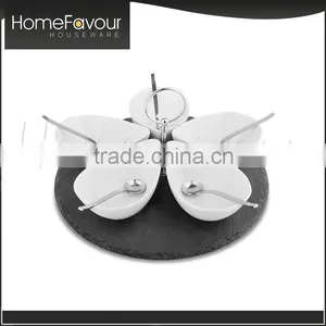 Fast Response Cheap Price Slate With SS Handle 11pcs Tapas Set thumbnail-1