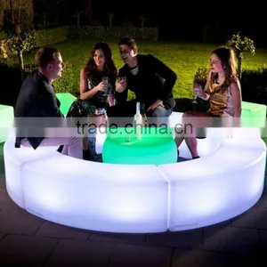 Commercial Led Circled Glowing Light Chair Led Furniture Led Table Led Chair General Use and No Folded Led Chair thumbnail-4