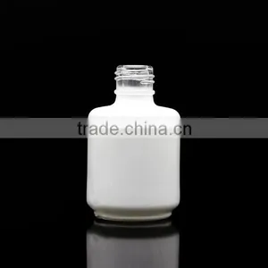 White Gel Nail Bottle 10ml With Cap and Brush thumbnail-2