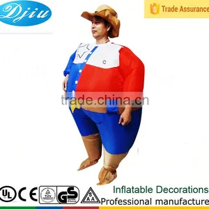 DJ-CO-165 Adult Cowboy Hat Navy Colorful Costume Inflatable Dress Decorative Outfit thumbnail-1