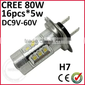 Hot Led Crees 80w Fog Lamp h7 Headlight Fog Light Car Led Light thumbnail-1