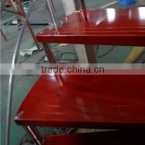 Indoor Stainless Steel Teak Staircase Designs---YUDI thumbnail-2