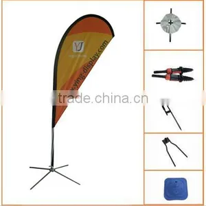 Flying Pole Banner Flags Stand With Dye Sub Print thumbnail-1