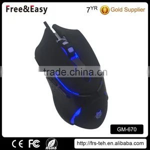 Black Rubber Coating Led Backlight Gaming Mouse for Computer Supplier's Choice thumbnail-5
