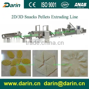 Extruded Fried Snack Food 3D Flour Bugles Chips Making Machine thumbnail-3