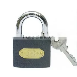 Tri-Rhomb Gray Iron Padlock, Different Brand for You Choose (J0103) thumbnail-1