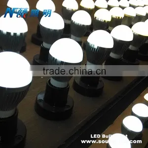 High Quality Aluminum Energy Saving Power Efficiency 3watt Warm White Led Bulb With E12 E14 E26 E27 Light Base thumbnail-4