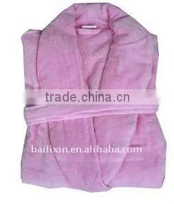 100% Cotton Velvet Bathrobe thumbnail-1