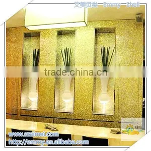 Brick Yellow Mother of Pearl Mosaic Gold Shell Mosaic Wall Tile thumbnail-2