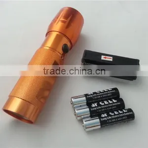 GS-8100 With White Light Aluminum Red Laser Torch Light thumbnail-6