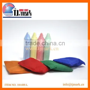 OUTDOOR AND GARDEN GAME SIDEWALK CHALKS WITH 4 BEAN BAG TOSS SET thumbnail-1
