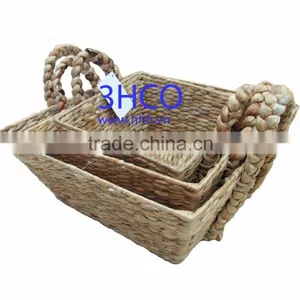 2015 New Product Water Hyacinth Basket for Home Decoration and Furniture thumbnail-1