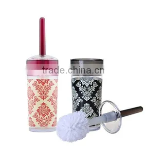 Printing Decorative Plastic Bath Toilet Brush Holder thumbnail-1