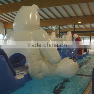Small Cute Polo Bear Inflatable Water Aqua Track thumbnail-2