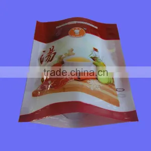 Food Grade Soup Snack Bag Compound Aluminium Foil Zipper Bag thumbnail-1