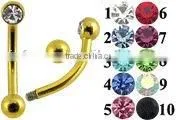 Stainless Steel Eyebrow Ring thumbnail-1