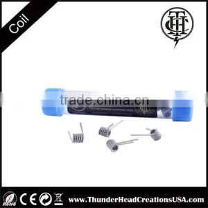 THC Twisted Fused Clapton Tiger Prebuilt Transformer Eagle Coil Spool Rod Wire thumbnail-2