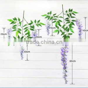 Artificial Wisteria Wall Hanging Flower Decoration Buy Directly From Factory thumbnail-1