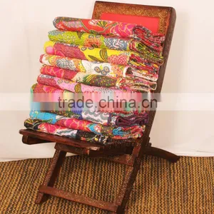 Wholesale Indian Cotton Kantha Quilt Indian Bedspread Indian Throw Bedcover Bed Coverlet thumbnail-1