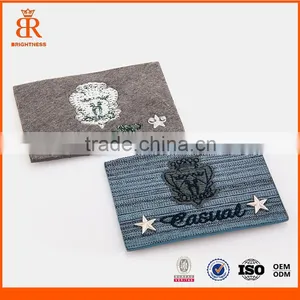 Branded Leather Patch Jeans Leather Patch With Metal thumbnail-1