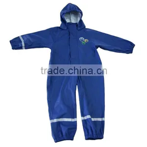 KID's PU Knitted Rain OVERALL, KID's PU Knitted Rain ROMPER, KID's PU Knitted Rain COVERALL thumbnail-1