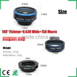 for Ipad Iphone Samsung Htc lg Xiaomi Smartphone Magnetic Clip 198 Degree Fisheye Lens Camera Lens Wide Angle Lens thumbnail-6