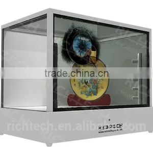 Richtech Quality Video Advertising Display Transparent LCD Showbox Jewelry Display thumbnail-6