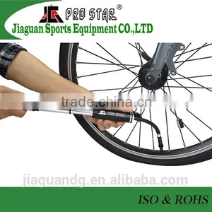 Bike Air Pump for MTB and City Bike Blue+Silver Color thumbnail-4