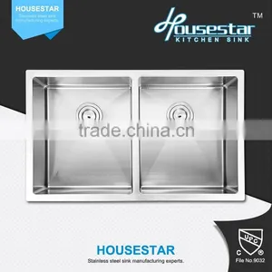 Cupc Approved Modern Kitchen Cabinets Design Double Bowl Stainless Steel Undermount Kitchen Sink - 8644 thumbnail-1