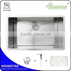Cupc Stainless Steel Undermount Kitchen Sinks Handmade Deep Single Bowl Sink With Colander - R10 - 2018 thumbnail-2