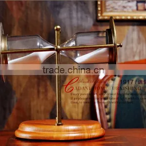 Retro Rotatable Metal Sand Timer Hourglasses thumbnail-2