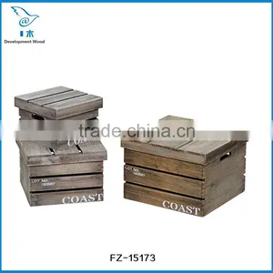 Paulownia Solid Wood Storage Cabinet Storage Box thumbnail-1