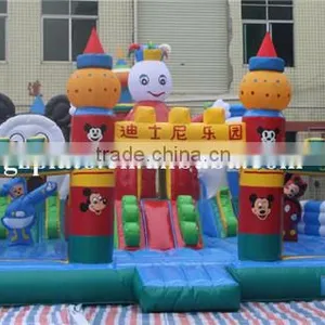 Inflatable Bouncy Castle 0.6mm PVC Plato Inflatable Amusement Park thumbnail-3
