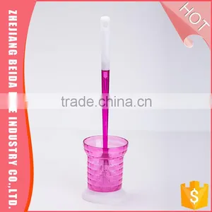 Bathroom Accessary Colourful Plastic Toilet Brush With Holder thumbnail-1