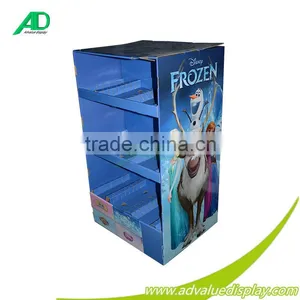 Newest Unique Modern Design 6 Sides Rhombus Display Pop Sales in Store Cardboard Pallet Display Stand Rack thumbnail-3