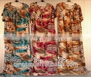 Fashion Short Sleeve Arab Lady Long Gown thumbnail-2