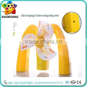 New Design M Shape Usb Mini Battery Charger Electric Table Fan Toys for Kids thumbnail-5