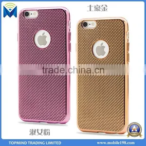 Hot Sale Woven Pattern Electroplate TPU Case Cover for Samsung Galaxy S6 thumbnail-3