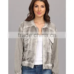 Custom Woman Bomber Jackets thumbnail-1