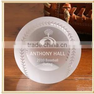 Half-ball Baseball Crystal Paperweight, Hot Salebaseball Around the World thumbnail-1