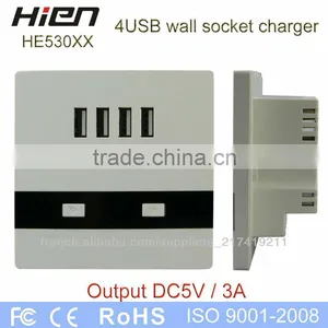 220v Extension Cord Socket Outlet USB Socket With 4 USB Port 5V3A 2 LED Indicator Suit for Hotel School Airport Railway Hospital thumbnail-3