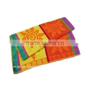 Cotton Yarn Dyed Jacquard Bath Towels thumbnail-1
