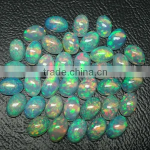 6x4 Ethiopina Opal Cabochon, ++AAA Quality , Play of Color and Fire thumbnail-1