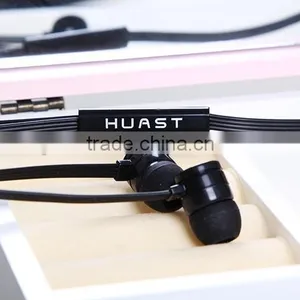 High Quality Sports Style Mobile Phone Custom Made Earphones Flat Cable Headphones thumbnail-6