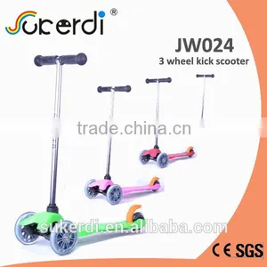 120/80mm 3 Wheel Plug in Aluminum T Bar Kick Kick Micro Mini Scooter thumbnail-1