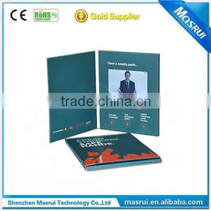 2014 Newest 1.8''/2.4''/2.8''/4.3'/7'/10'' TFT LCD Video Card / Video Brochure /video Book thumbnail-1