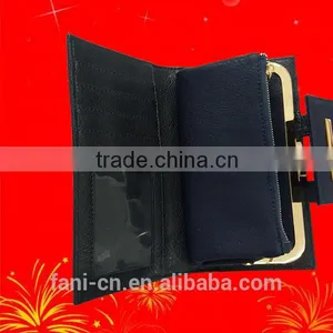 Newest Arrival PU Leather Wallet With Elastic Strap and Hinge Design for Woman thumbnail-6