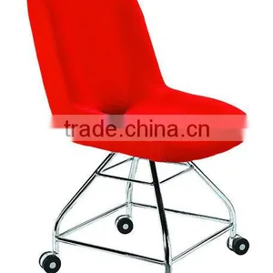 Red Color Beauty Salon Chair With Wheels AH-172 thumbnail-1