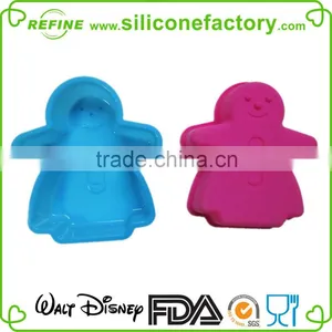 2015 Hot Selling Christmas Related Snowman Shaped Silicone Cake Molds thumbnail-3
