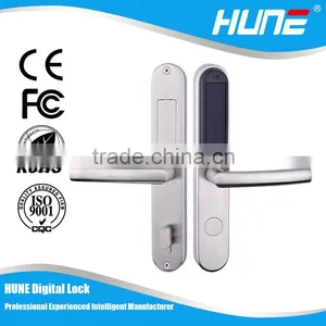 Rfid Cylinder Digital Keypad Door Handle Lock With European Mortise thumbnail-1